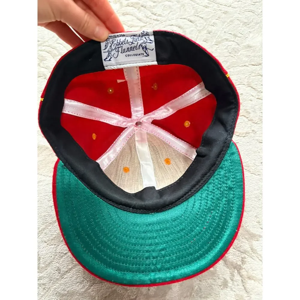 Ebbets Field Flannels Maryland Terps 1962 Wool Cap 7 1/2 USA Made - Picture 6 of 7
